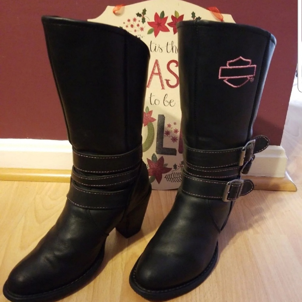 Haley Davidson riding boots